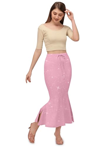 Image of Mehrang Stretchable Shimmer Saree Shapewear Petticoat for Women, Skirts for Women,Shape Wear Dress for Saree