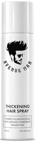 Image of Avenue Man Hair Thickening Spray for Men - Professional Volumizing & Strong Hold Texturizing Spray for Men - Humidity Resistant & Easy Rinse Formula - Long-Lasting Mens Hairspray Extra Hold - 8.5 oz