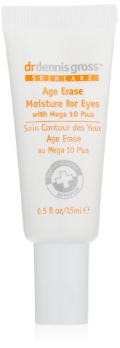 Dr. Dennis Gross Skincare Age Erase Moisture for Eyes with Mega 10 Plus, 0.5 Fluid Ounce