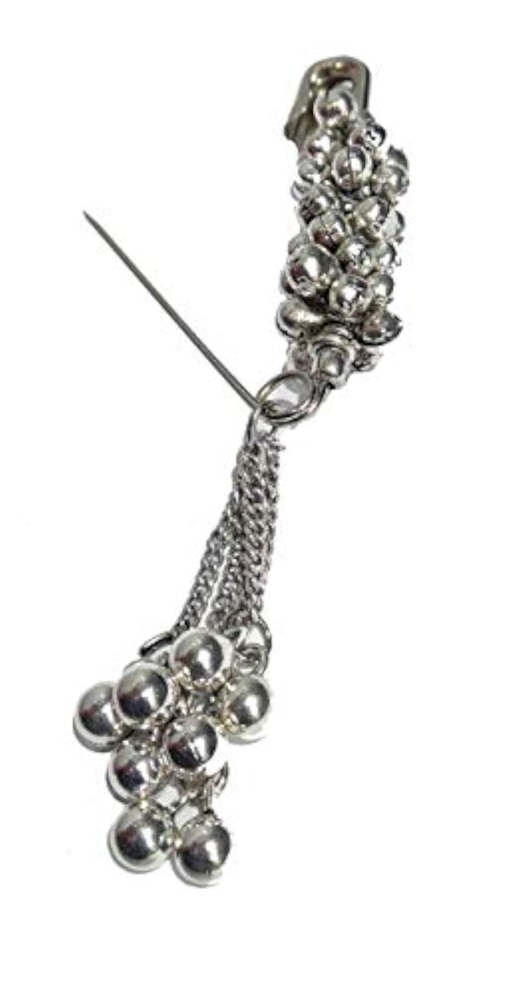 Silver Plated Saree Pin Oxidised Safety Pin
