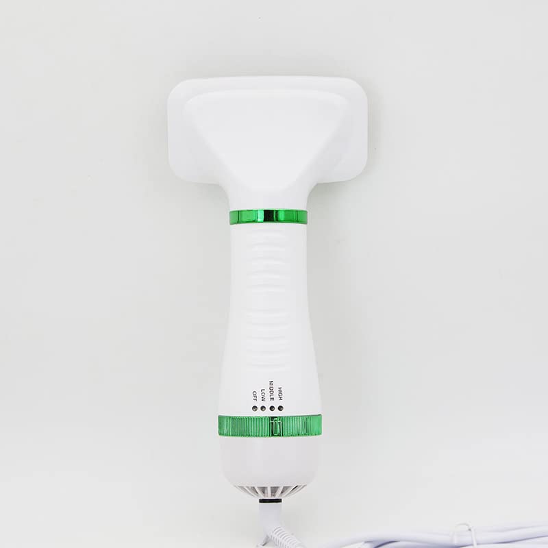 SEY Pet Hair Brush,pet Hair Dryer,Portable Professional pet Hair Dryer 300W Shock Wave 3 Temperature,Suitable for Dogs and Cats Bristles/Green/One Side