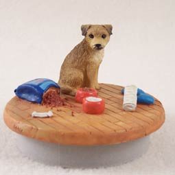Conversation Concepts Miniature Border Terrier Candle Topper Tiny One 