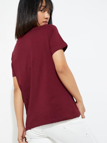 Image of Max Women's Cotton Regular Fit URB N Graphic Printed T-Shirt - Pack of 2