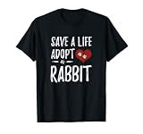 Adoptar un conejo divertido rescate conejito mamá Camiseta