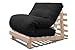 Produktbild Futon On Line Sofabett Luna, Natürliche, Schwarz, 200 x 90 cm.