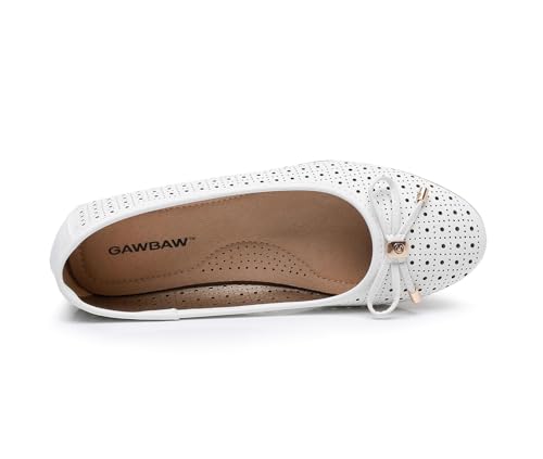 GAWBAW Women's Ballet Flats Shoes Comfortable Slip On Casual Dress Flats Low Wedge Ballerina Walking Flats for Women2