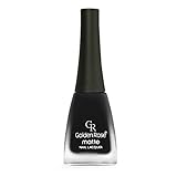 Golden Rose Matte Nail Polish - 12 Nero Black Gray