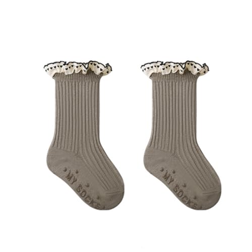 Colorful Childhood Baby Girls Frily Ruffles Socks Newborn Infants Toddlers Non-Slip Grip Ankle Socks3