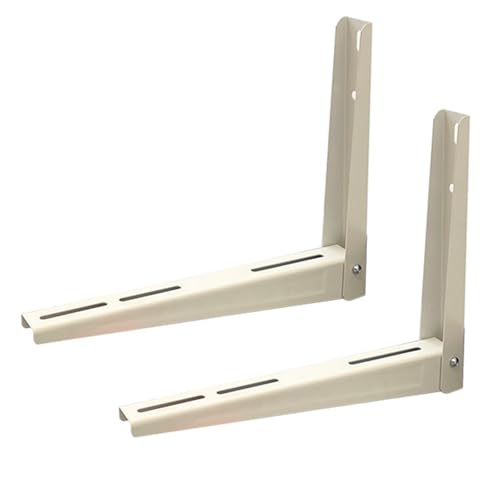 Support mural pliable en acier blanc pour climatiseur mini-split et fenêtre 36,5x45cm