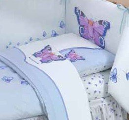 Anne Geddes Lenzuola Baby Culla Butterfly Completo...