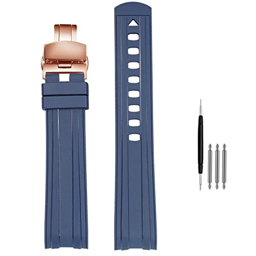 Bracelet en silicone 20mm caoutchouc montre boucle ardillon bracelet de montre 007 AT150