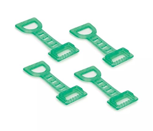 11.5 inch Green Larger Dog Rubber Tug Toy Satisfies Natural Tugging Urges (4 Toys)