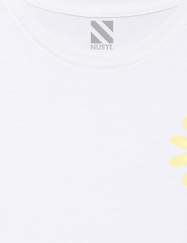 Image of Nusyl Girls Half Sleeves T-Shirt for Kids | Cute Printed Casual Wear | Soft Cotton Blend | Comfortable Regular Fit | 2-16 Years | Multiple Colors & Pack Options