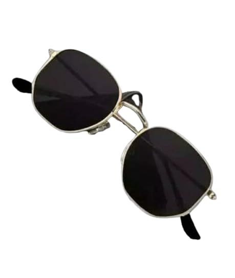Stylish Men Rectangular Sunglasses | UV protection & Lightweight | Metal Full-frame Sunglasses (Silver)-image-25