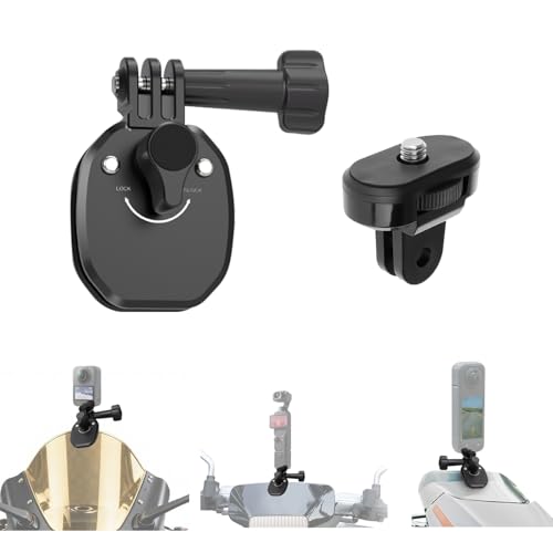 モーターサイクル フロントガラス マウント クランプ クリップ 適合 対応 Gopro 対応 Hero 13 12 11 10 9 8 DJI 対応 Action 4 3 2 バイク ウィンドスクリーン ブラケット 適合 対応 insta 対応 360 X