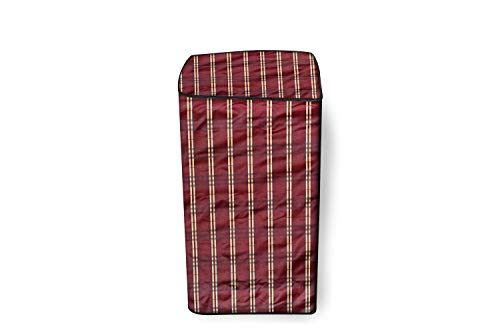 Image of Stylista Washing Machine Cover Compatible for Whirlpool 10.5 kg semi Automatic ACE 10.5 XL Plaid Red