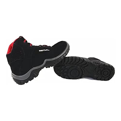 Bota de Segurança em Microfibra - Preto e Vermelho - Estival - EN10071S2 - CA 28.543 (40)