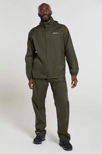 Mountain Warehouse Pakka Mens Waterproof Rain Overtrousers - Packable & Quick Dry Pants with Taped Seams & Adjustable Ankle Opening - for Autumn Winter, & Outdoors - Image 3