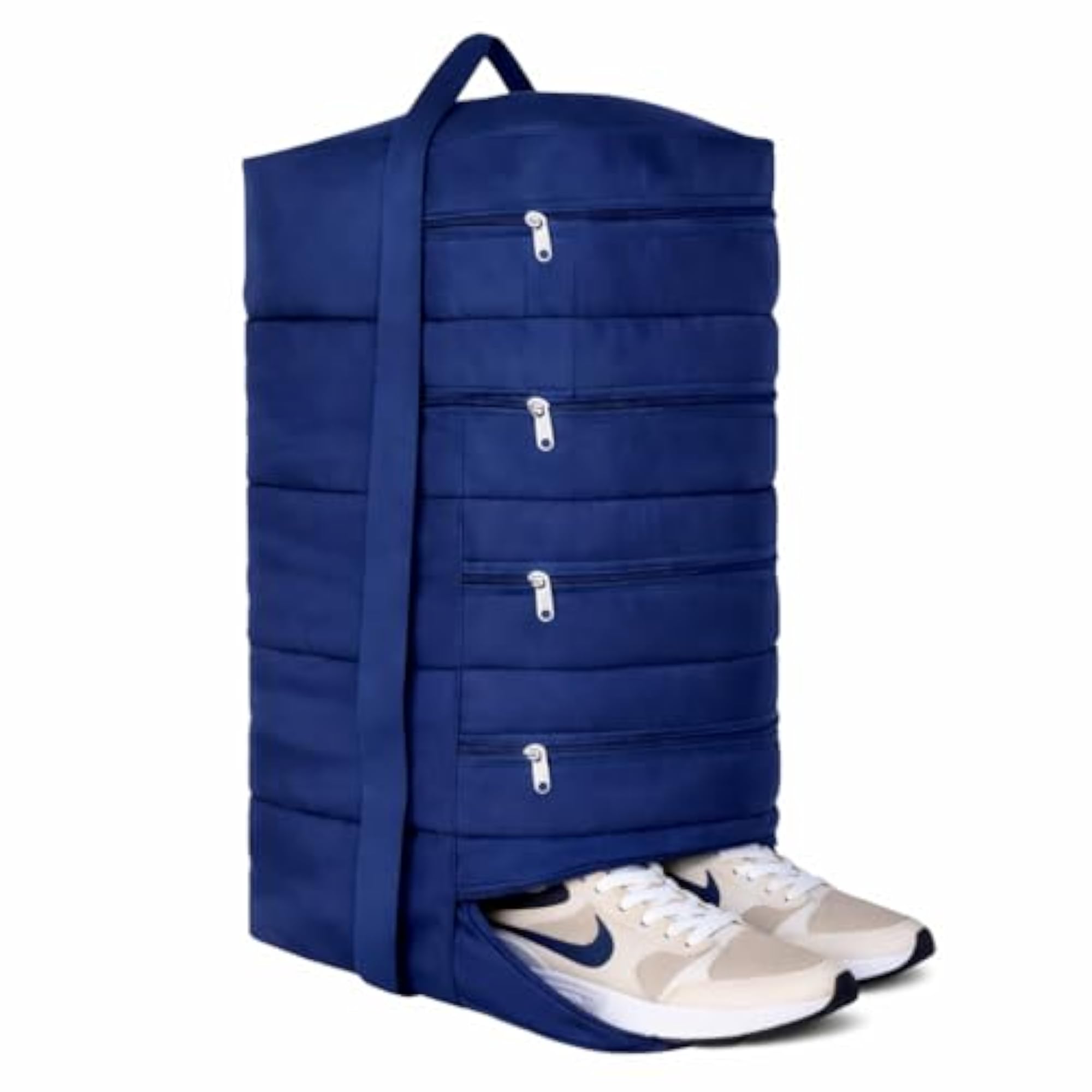 5-Pocket Shoe Organizer Bag for Travel, Foldable Polyester Cover