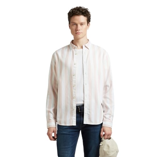 Image of Pepe Jeans Men's Casual Shirt | Striped Shirt for Men| Regular Fit | Vertical Stripes | Full Sleeve | Available in Plus Size