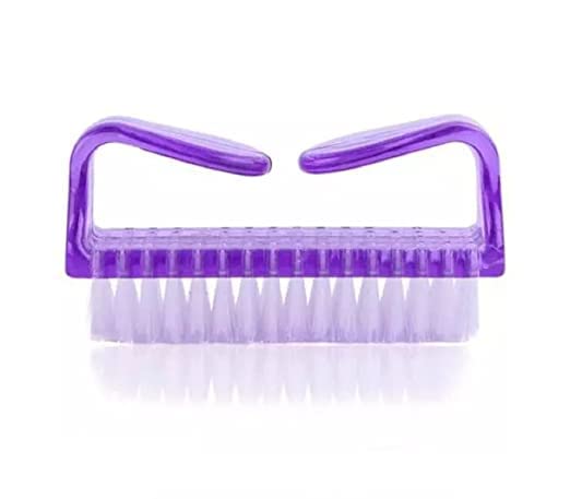 khuShu 3 Pcs Handle Grip Nail Brush Fingernail Cleaner Pedicure Scrub Foot Brushes Toes Cleaning Tool Kit (Multi color) (PACK OF 3) - Image 5