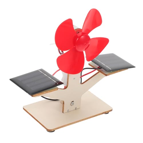 ADOCARN 1 Juego De Reloj Digital con Ventilador Solar para Diario para A Granel Plantas Artificiales Soporte para Bolígrafos Estuche De Escritorio Estuche para Lápices