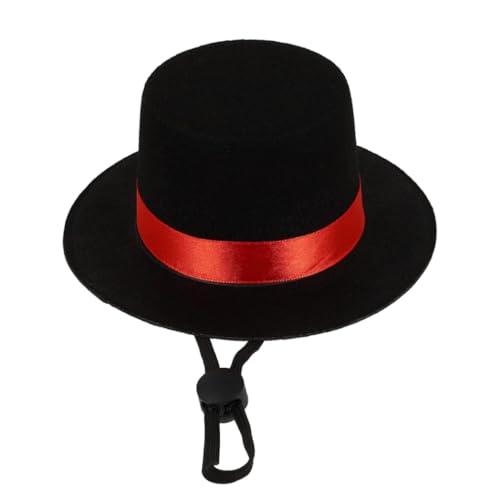 Sombrero de copa para perro y gato, ajustable, talla S