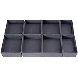 Organizer efficiente per armadio: l'organizer per cassetti LAJIAKE porta una struttura chiara nel tuo guardaroba e facilita la conservazione di vestiti, accessori e altri oggetti.