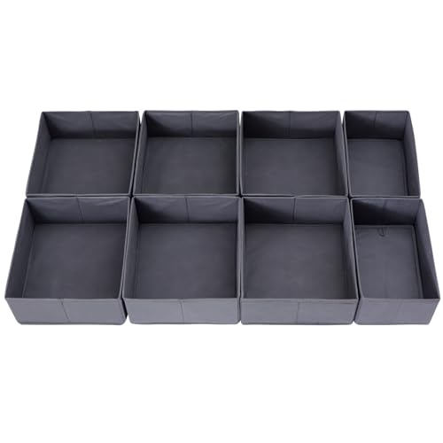 Organizer efficiente per armadio: l'organizer per cassetti LAJIAKE porta una struttura chiara nel tuo guardaroba e facilita la conservazione di vestiti, accessori e altri oggetti.