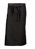 100 cm breit x 90 cm lang BP 1912-400-32-100/90 Bistroschürze lang (Breite: 100 cm), 100 cm breit x 90 cm lang, 215,00 g/m² Stoffmischung, schwarz, 100/90