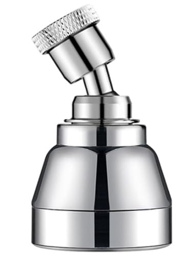 Image of Kitchen Faucet Aerator - Faucet Spray Head Replacement 360 Rotatable,Stainless Steel 3 Flow Modes,Anti-Splash,Water Saving Sink Faucet (Medium, Pack of 1)