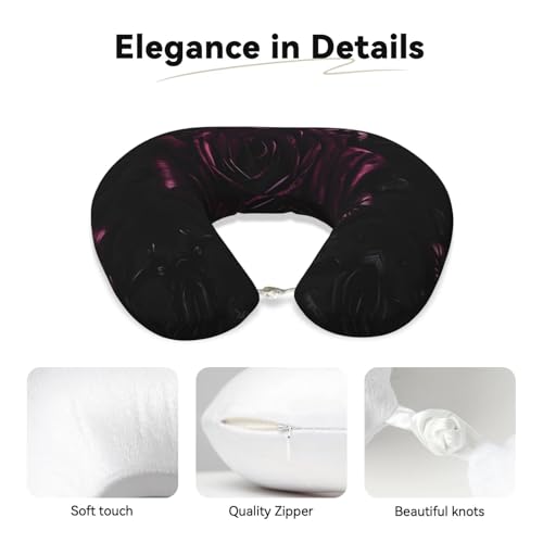 Almohada de Viaje con Espuma de Memoria Negra miniatura 4