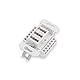 BIGtec TAE Dose Telefondose Unterputz NFF UP Anschlussdose 3x6-polig signalweiß weiß Telefon DSL-Splitter Fax Modem Router Anrufbeantworter