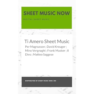Ti Amero Sheet Music