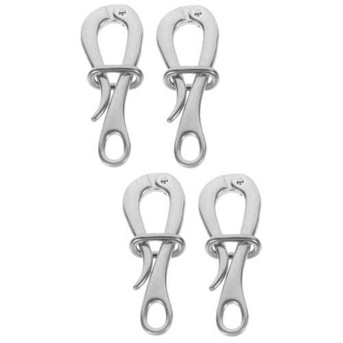 Mipcase 2sets Portable Life Boat Hook Stainless Steel Quick Release Hook Boat Rafts 2pcs*2
