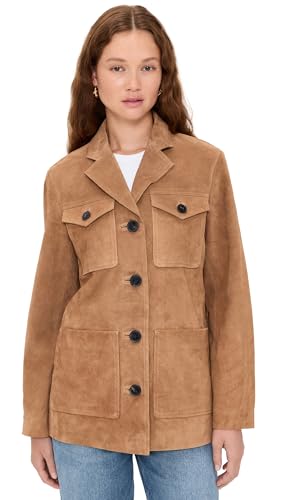 Madewell Women's Long Chore Blazer in Suede