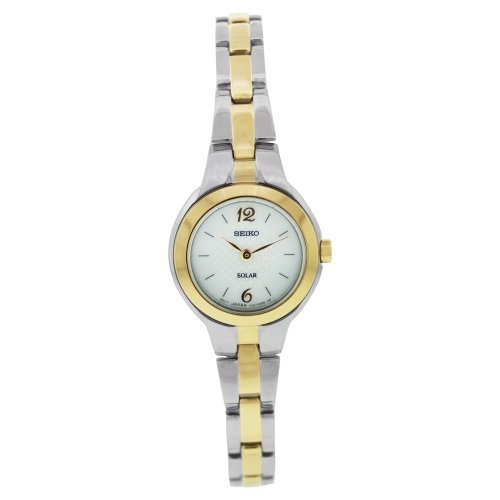 v Seiko ZCR[ Women's SUP024 Two Tone Stainless Steel Analog with White Dial Watch EBY fB[X p [sAi]