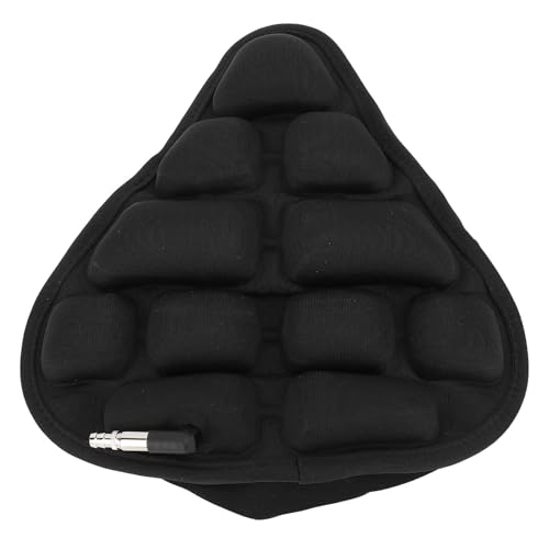 Ergonomisches Fahrradsitzkissen mit Hochdichtem TPU-Material, Aufblasbarer Sitzbezug f¨¹r Damen und Herren, Schwarz, Kompatibel mit Station?Ren Fahrr?dern