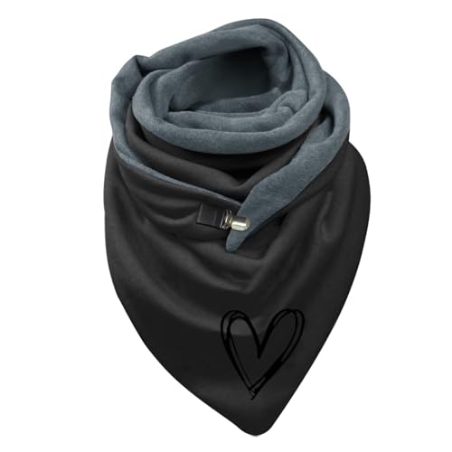 Bufanda de otoño e invierno para mujer, bufanda con botones y estampado de libélula, bufanda informal suave y cálida, chal, bufanda triangular, bufanda para el cuello
