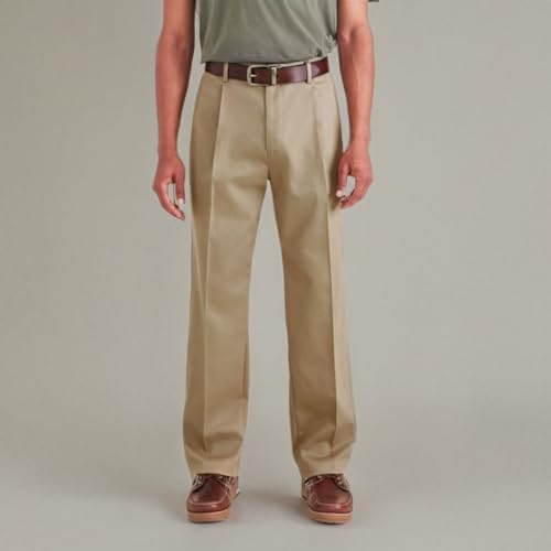 Dockers Men's Signature Khaki Relaxed Fit Iron Free with Stain Defender Pants-Pleated4