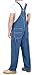 NY Threads Men's Denim Bib Overall Relaxed Fit Workwear with Adjustable Straps and Multiple Pockets, 38W x 30L, Stone Washed
