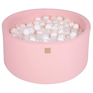 MEOWBABY Bällebad Baby Rund 90x40cm mit 300 Bällen
