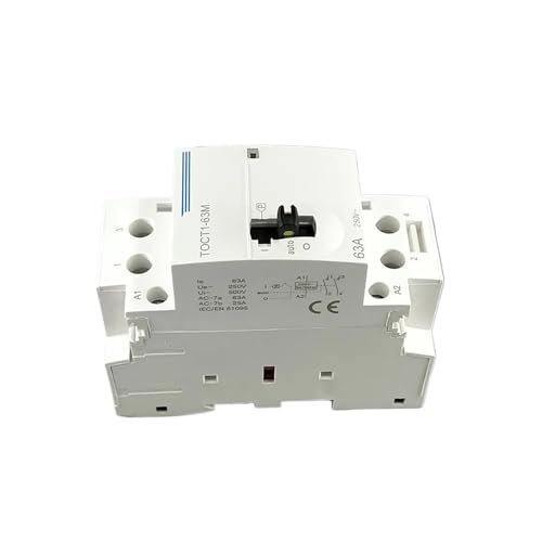 Contacteur modulaire avec interrupteur manuel TOCT1 2P 63A pour rail DIN