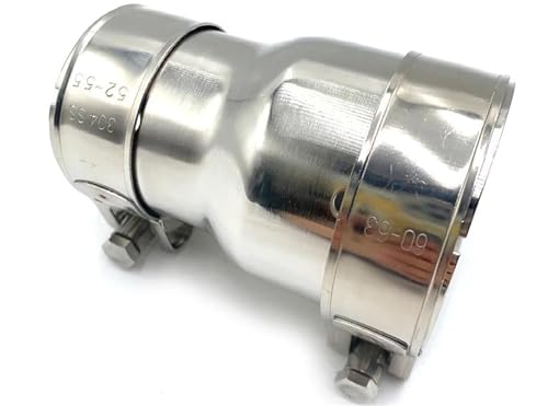 SQOFJDF Silenziatore Un Pezzo da 89 Mm, Universale, per Auto, con Vernice Nera, Terminale di Scarico in Fibra di Carbonio Lucida Punta Scarico(57MM IN-101MM out)