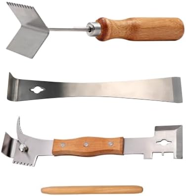Premium 4pc Beekeeping Hive Tool Set - Stainless Steel Scraper & ...