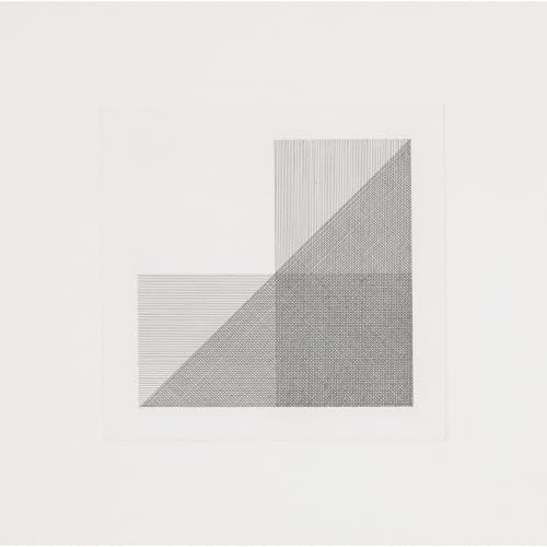 Squares with a different line direction poster design géométrique 101x127 cm ARTICULOZY