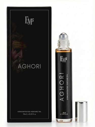 Image of EM5 Aghori Concentrated Perfume Roll-On for Men | Earthy, Woody & Smoky Fragrance | Raw, Intense & Rustic Scent | 100% Alcohol Free | Strong & Long Lasting Perfume Roll On | 10 ml