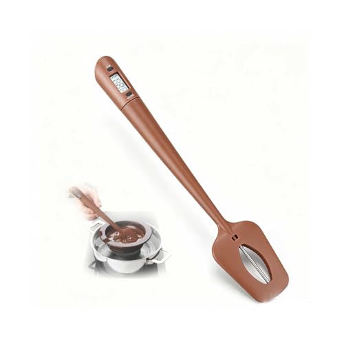 thermomètre cuisine, Thermometre Cuisson Lecture Instantané,Spatule Thermomètres à Chocolat, LCD Longue Termometre Cuison Thermomètres de Cuisson Digital...