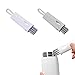 Brosse Multi-usages,Trio De Pinceaux,Pinceaux,brosses,2pc Blanc Gris pour Nettoyer Les Bouchons De Bouteilles d'eau, Les Buses, Les Tétines,Kiuiom