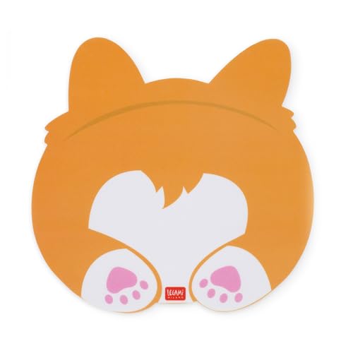LEGAMI - Mousepad, Mouse Mat with Dust and Anti-Glare PVC Surface, Non-Slip Rubber Base, Corgi Motif, 8.8 x 9.2 Inch LEGAMI - Mousepad, Mouse Mat with Dust and Anti-Glare PVC Surface, Non-Slip Rubber Base, Corgi Motif, 8.8 x 9.2 Inch